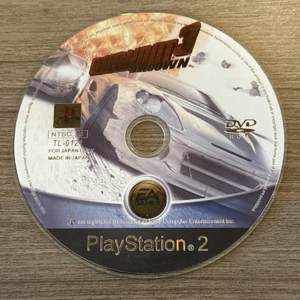 Burnout 3 Takedown Japan Edition - Sony PlayStation 2 (PS2) Disc Only‎ Tested